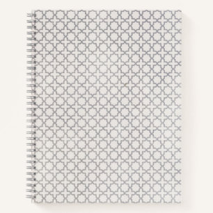Beige islamische geometrische Muster Notizblock