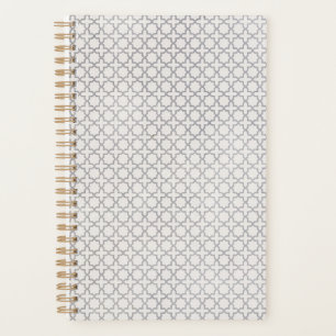 Beige islamische geometrische Muster Planer