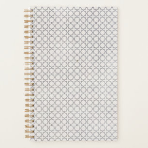 Beige islamische geometrische Muster Planer