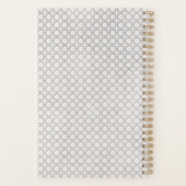Beige islamische geometrische Muster Planer (Rückseite)