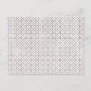 Beige islamische geometrische Muster Postkarte