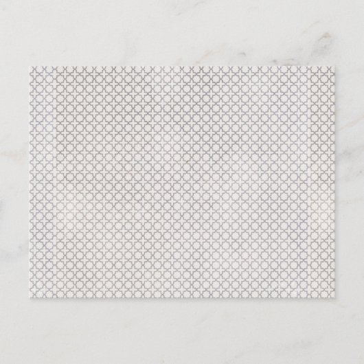 Beige islamische geometrische Muster Postkarte (Vorderseite)
