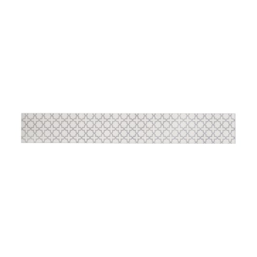 Beige islamische geometrische Muster Rundum-Adressaufkleber (Person)