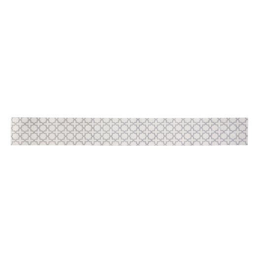 Beige islamische geometrische Muster Satinband (Vorderseite)