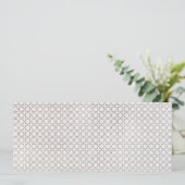 Beige islamische geometrische Muster Save The Date (Stehend Vorderseite)