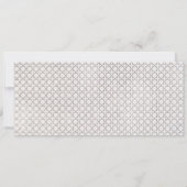 Beige islamische geometrische Muster Save The Date (Rückseite)