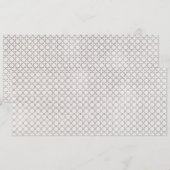 Beige islamische geometrische Muster Save The Date (Vorne/Hinten)