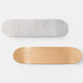 Beige islamische geometrische Muster Skateboard (Horizontal)