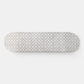 Beige islamische geometrische Muster Skateboard (Horizontal)