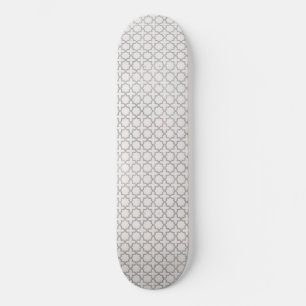 Beige islamische geometrische Muster Skateboard