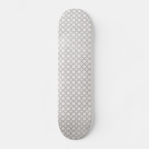 Beige islamische geometrische Muster Skateboard