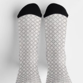 Beige islamische geometrische Muster Socken (Oben)