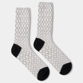 Beige islamische geometrische Muster Socken (Rechts)