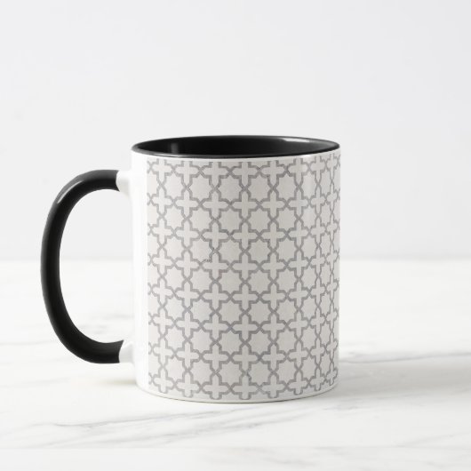 Beige islamische geometrische Muster Tasse (Links)