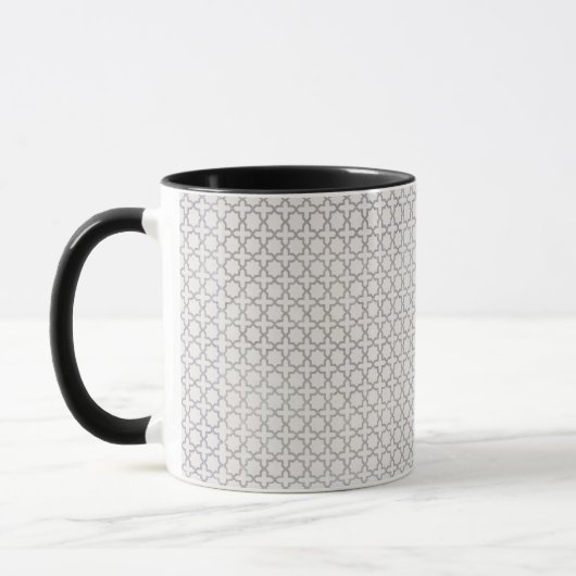 Beige islamische geometrische Muster Tasse (Links)