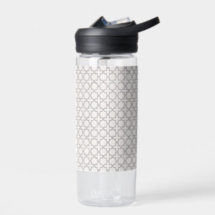 Beige islamische geometrische Muster Trinkflasche