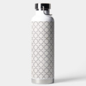 Beige islamische geometrische Muster Trinkflasche (links)