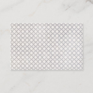 Beige islamische geometrische Muster Visitenkarte