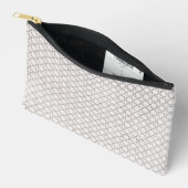 Beige islamische geometrische Muster Zubehörtasche (Offen)