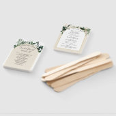 Beige Ivory Boho Arch botanisches Hochzeitsprogram Fächer (Non-assembled)