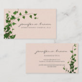 Beige Ivy Pflanze Grünes Leaf Visitenkarte (Vorne/Hinten)