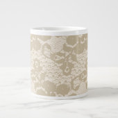 Beige Jumbo-Tasse (Vorderseite)
