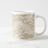 Beige Jumbo-Tasse (Rechts)