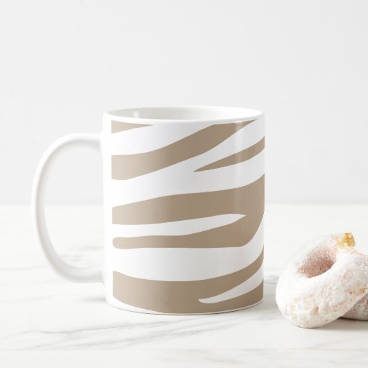 Beige Kaffeetasse (Mit Donut)