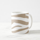 Beige Kaffeetasse (VorderseiteRechts)