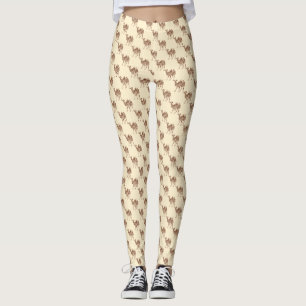 Beige Kamel Leggings