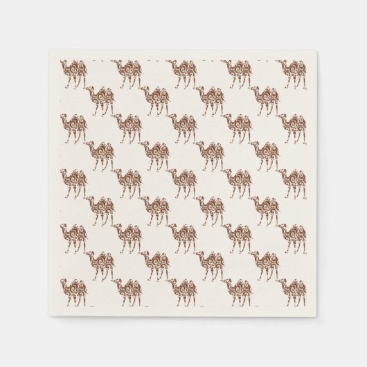 Beige Kamel Serviette (Vorderseite)