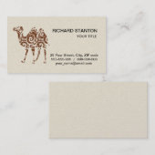 Beige Kamel Visitenkarte (Vorne/Hinten)