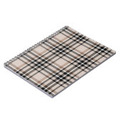 Beige Kariert Notizblock (Linke Seite)