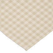 Beige Karo-Tischdecke Tischdecke (Schrägansicht)