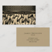 Beige Kette Berufliches Auto Schleppen Service Visitenkarte (Vorne/Hinten)