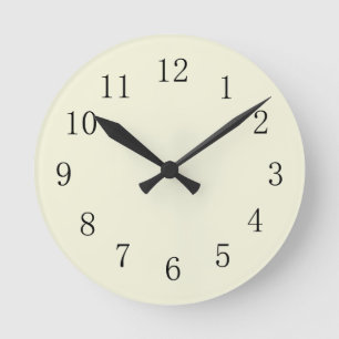Beige Kitchen Wall Clock Runde Wanduhr
