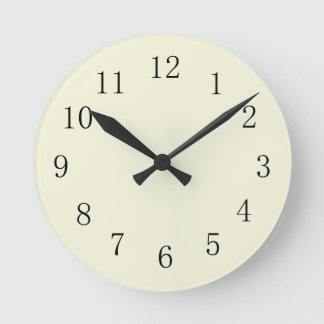 Beige Kitchen Wall Clock Runde Wanduhr