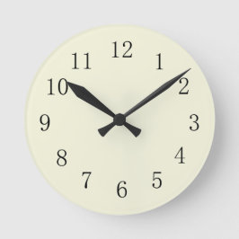 Beige Kitchen Wall Clock Runde Wanduhr
