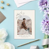 Beige-Klasse des Arch-Foto-Abschlusses 2025 Acryleinladungen (In Situ (Hochzeit))