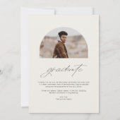 Beige-Klasse des Arch-Foto-Abschlusses 2025 Ankündigung (Rückseite)