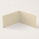 Beige Klassisch Schlichte Profi Visitenkarten (Innenseite)