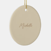 Beige Klassischer Beruflicher handgeschriebener Na Keramik Ornament (Rechts)