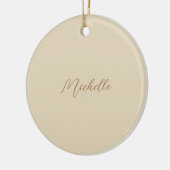 Beige Klassischer Beruflicher handgeschriebener Na Keramik Ornament (Links)