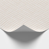 Beige Klassisches Gingham Geschenkpapier (Ecke)