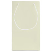 Beige kleine Geschenktasche Geschenktüte (Rückseite)