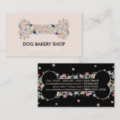 Beige Knochen Hunde Leckereien Visitenkarte (Vorne/Hinten)