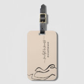 Beige Körperskulptur für einen ästhetischen Arzt Gepäckanhänger (Vorderseite Vertikal)