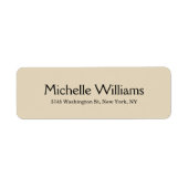 Beige kreativ Minimalistisch Beruflich modern (Vorne)