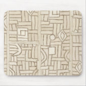 Beige Kuba Print Mouse Pad Mousepad (Vorne)