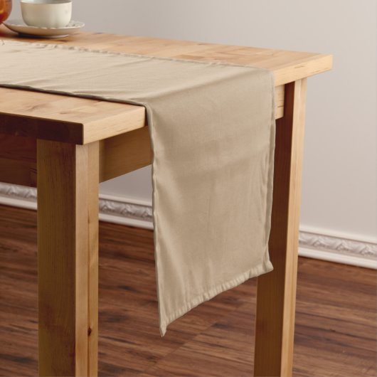 Beige Kurzer Tischläufer (Beispiel)
